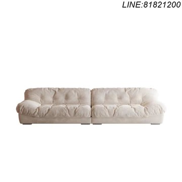 公司貨 免運速發 開發票意式極簡奶油風云朵沙發小戶型客廳北歐布藝直排雙人科技布沙發 支持尺寸訂製 支持選顏色 免運到府