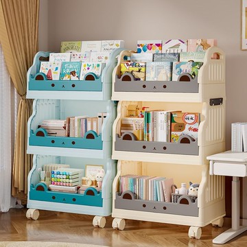 🔥【台灣出貨】🔥 零食置物架 帶輪小推車 書本收納架 可移動收納架 可折疊收納架 多層大容量層架 客廳整理架 落地儲物架