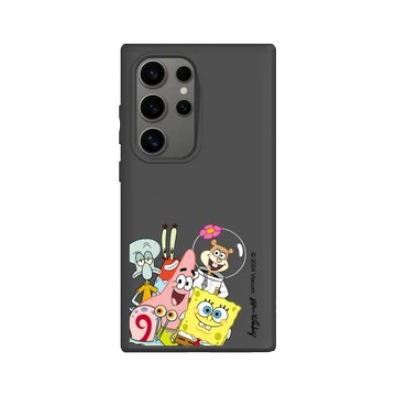 Galaxy S24 Ultra SolidSuit 黑 - 海綿寶寶 SpongeBob - 比奇堡居民