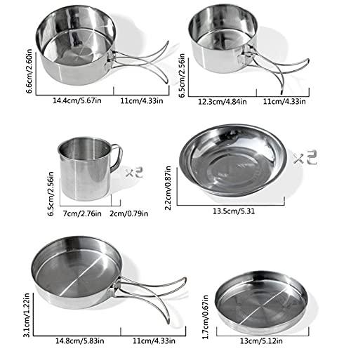 アウトドアクッカー 調理器具  アウトドア調理器具8点  ステンレス食器  キャンプ バーベキュ