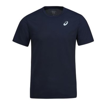 asics 亞瑟士 短袖上衣 男 女 中性 訓練 慢跑 亞規 藍 2033B899-400