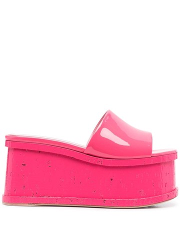 Haus of Honey - Lust Bead leather sandals - women - Rubber/Calf Leather/Calf Leather/Calf Leather - 37 - Pink