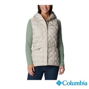Columbia 哥倫比亞 女款 - Delta Ridge 650 FP保暖羽絨連帽背心-卡其 UWR17270KI-HF