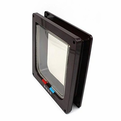 Smiti ペット 用 ドア ４WAY ブラウン L サイズ