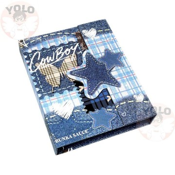 【臺灣⭐出貨】原創異形牛仔卡冊 磁吸翻蓋卡本 A5 硬殼收藏冊 ins 小眾風卡簿 3 寸小卡專用 甜酷風追星收納