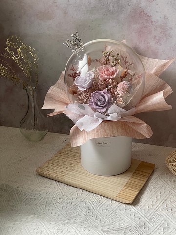 公主皇冠網美永生花波波球