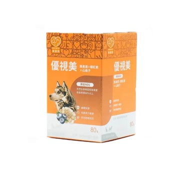 L.C.F樂健飛【2入組】優視美｜葉黃素+蝦紅素+山桑子(毛小孩貓狗專用) (LCF00706) (購買第二件贈送寵物玩具x1包)