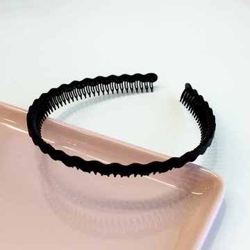 Bijoux C. SP6L霧面波浪髮梳黑色（6mm）