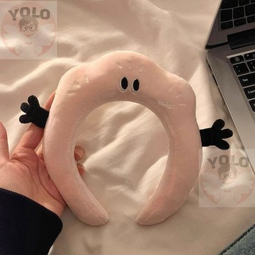 【臺灣⭐出貨】秋冬可愛搞怪毛絨髮箍 女生洗臉敷面膜專用束髮頭箍 柔軟加厚卡通洗漱髮卡頭飾 洗臉敷面膜束髮帶
