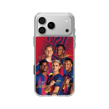 iPhone 18 Pro Max Clear Case（相機按鈕） 透明 - FC Barcelona - Next Gen Icons