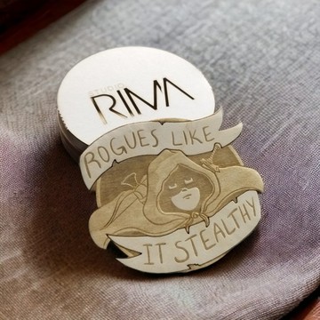 RPG 職業木質杯墊組 – 描繪 RPG 角色職業的杯墊