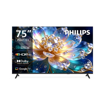 PHILIPS 75型4K 120Hz Google TV AI PQ智慧聯網液晶顯示器 75PUH7251