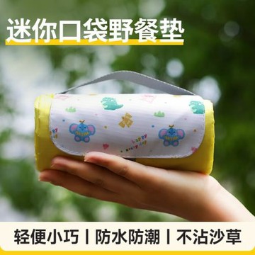 親子便攜野餐墊防潮折疊旅行沙灘墊子春游露營地墊