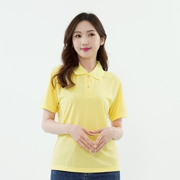 遊遍天下 MIT台灣製女款抗UV吸濕排汗POLO衫S066黃色