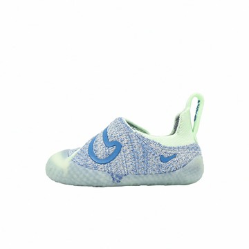 Nike 休閒鞋 Swoosh 1 TD 小童 學步鞋 藍 魔鬼氈 寶寶鞋 針織 FB3244-103