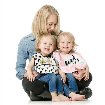 Bumkins 防水圍兜兜(三件組)S3-GG 愛心派對