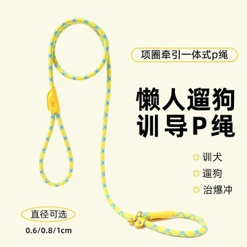 💕在臺出貨🔥P繩狗狗牽引繩外出防爆衝訓犬專用狗繩泰迪小中大型犬p鏈遛狗繩子