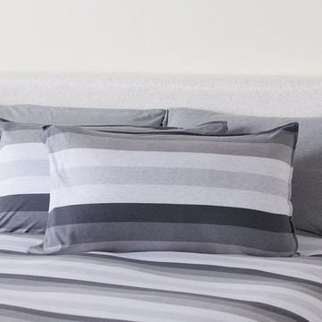 光影條紋信封式枕套1入-岩石灰