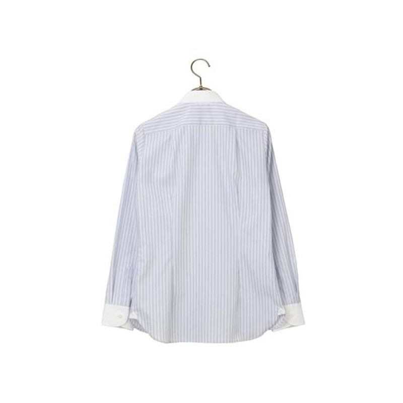 【洋服の青山】レディース ブラウス オールシーズン用 ブルー系 レギュラーカラークレリックブラウス【長袖】【スーピマコットン】 HILTON 洋服の青山】レディース ブラウス オールシーズン用 ブルー系