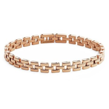 Daniel Wellington 女款 完美配對三鏈金屬時尚手鍊  165mm  玫瑰金