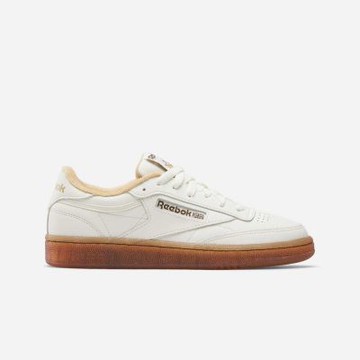 Reebok Club C 85 網球鞋 [100229546] 女 休閒鞋 復古 米色 卡其色