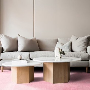 【山德力】蒂斯長毛地毯 140x200cm 粉