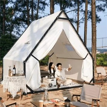 鋼結構網紅三角帳篷戶外露營景區民宿火鍋餐飲飯店營地帳篷