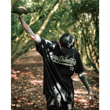 Tattoo字母13歐美潮牌t恤時尚百搭純棉創意字母印花流行短袖超火