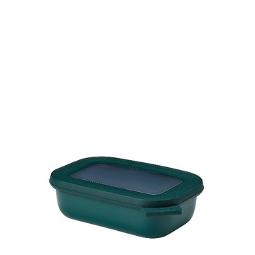 Mepal Cirqula 方形密封保鮮盒 500ml(淺)-松石綠