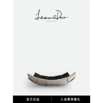 納茉|LD輕奢鑰匙編織皮質首飾收納盤玄關置物盤客廳茶幾桌面高檔