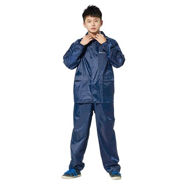 [雙龍]極簡型機車兩件式風雨衣(機車套裝雨衣ES) XL號海軍藍