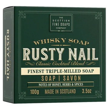 SCOTTISH FINE SOAPS 威士忌調酒 沐浴皂 Rusty Nail 紙盒包裝  100g  1顆