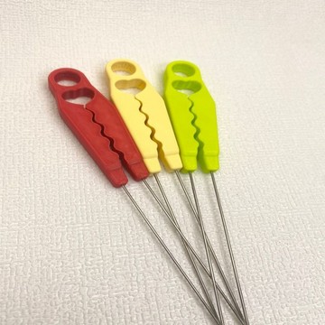 低價優選 拼豆工具 拼豆必備 肌无力60拼豆豆针豆笔镊子长款双针简约省力款双针新手豆针 筆 拼豆筆 豆針 拼豆5mm
