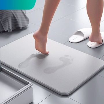 硅藻泥吸水腳墊硅藻土衛生間速干腳墊浴室防滑墊衛浴門口地墊家用