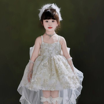 趙露思同款八音盒絕美公主裙女童連衣裙兒童洛麗塔蓬蓬裙生日禮服[萌寶童裝]可開發票