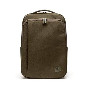Herschel官方直營16吋筆電包Kaslo Daypack Tech 20L後背包-咖綠11289-07070-OS