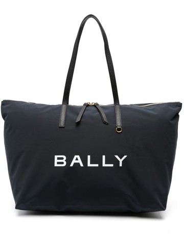 Bally - Foldable logo-print tote bag - women - Fabric - One Size - Blue