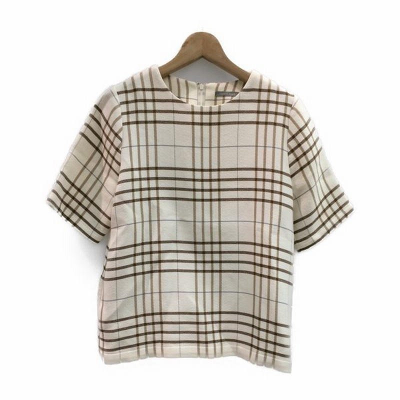 美品 セオリーリュクス チェック柄半袖ブラウス レディース Size 38 S Theory Luxe 中古 通販 Lineポイント最大0 5 Get Lineショッピング