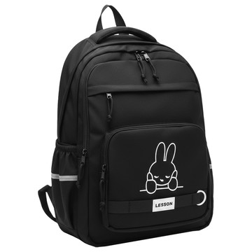 FROMHEAVEN Disli兔子刺繡蘇格蘭後背包 H893  46 x 30 x 22cm  黑色