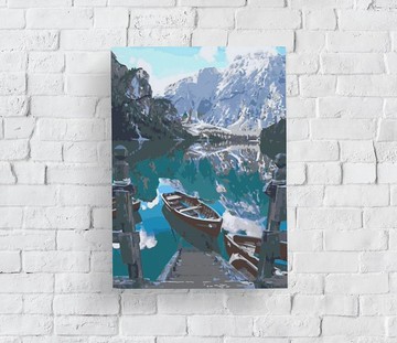 班芙鏡湖 創意數字油畫 【銷售排行榜 】