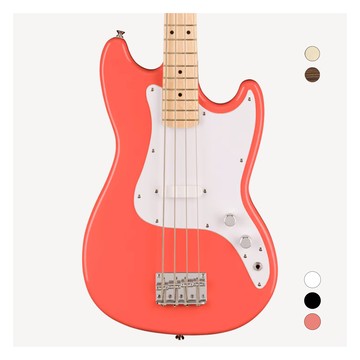 Squier Sonic Bronco Bass Tahitian Coral 電貝斯 單 橘色 楓木指板