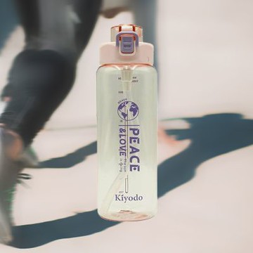 Kiyodo彈跳吸管水壺-1L-2支 (附吸管)