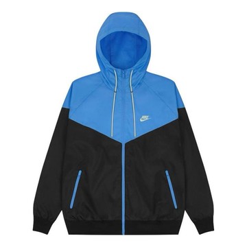 Nike Sportswear Windrunner Hooded Woven Jacket 'Blue Black'