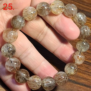 黑金超 黑金超七水晶 手鍊 手環 手珠 共生礦 12mm 天然❤水晶玉石特賣#R051-9