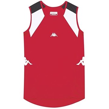 KAPPA義大利 時尚女吸濕排汗速乾田徑背心 紅 黑 白 31199WWD18