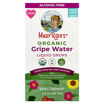 MaryRuth's, 有機腹瀉水滴液，適合新生兒以上，4 液量盎司（120 毫升）