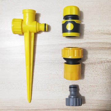 純銅不銹鋼霧化噴頭塑料鋅合金澆花草坪46分旋轉灌溉園林農業地插