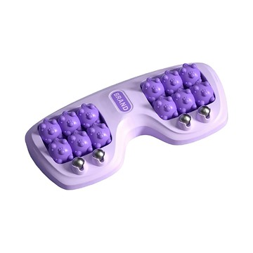 貓爪足底按摩腳踏滾輪器  460g  紫色  尺寸28.5X14.5X4.4CM  1個