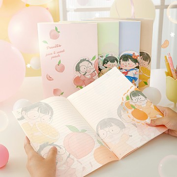 三年二班 麻球筆記本b5高顏值簡約ins風軟考研初高中生軟面抄軟抄本記事本車線練習作業加厚縫線本橫線本本子