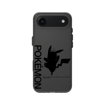 iPhone Air Clear (相機按鈕) 酷墨灰 - 寶可夢 Pokemon - 皮卡丘剪影